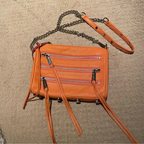 Rebecca Minkoff Mini 5 Zip Cross-body Bag, Orange - Picture 13 of 13
